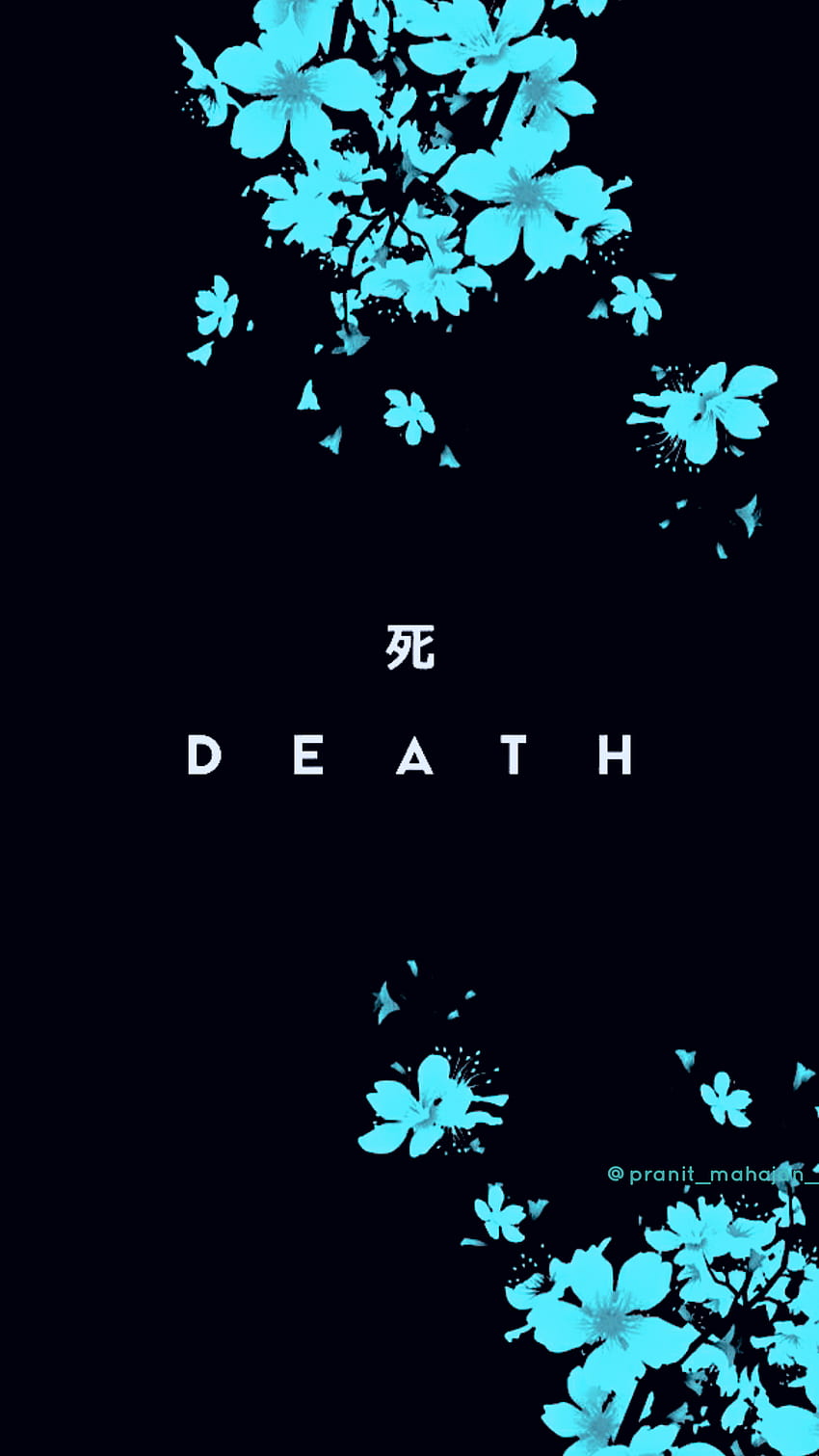 Morte, acqua, sakura, arte, giappone, fiori di ciliegio Sfondo del telefono HD