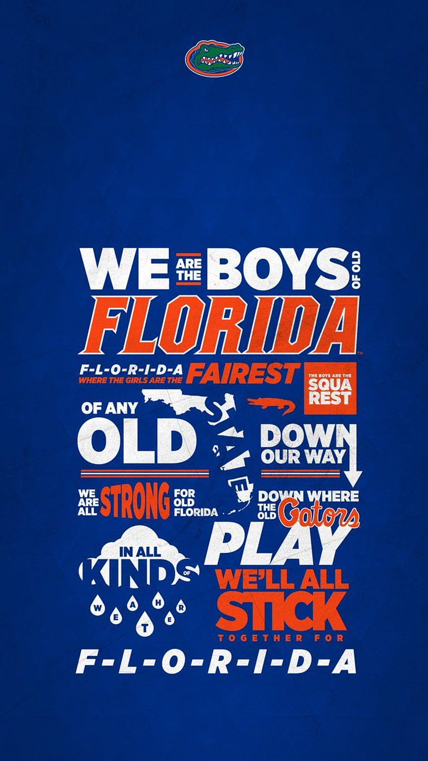 Florida Gator Android posté, Florida Gators Logo Fond d'écran de téléphone HD