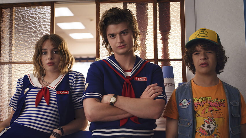 Stranger Things, Season 3, Robin, Steve Harrington, Dustin HD wallpaper