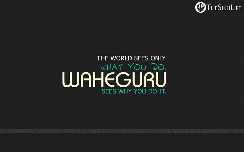 Waheguru HD wallpaper