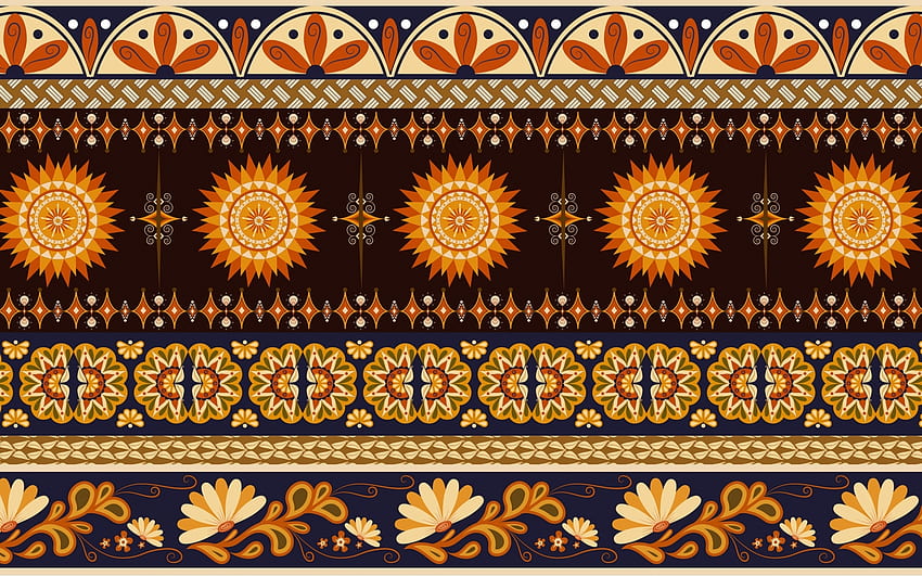 Ornament, vector, repetitive, pattern HD wallpaper