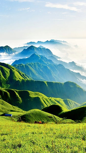 beautiful green mountains