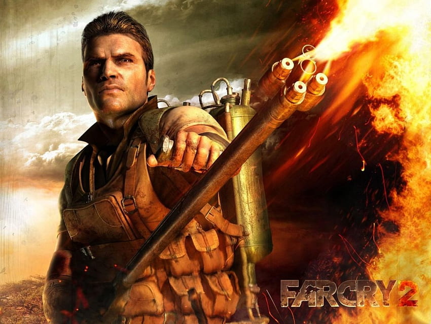 Far Cry 2 (miotacz ognia), farcry, miotacz ognia, far cry 2, xbox 360, ubisoft Tapeta HD