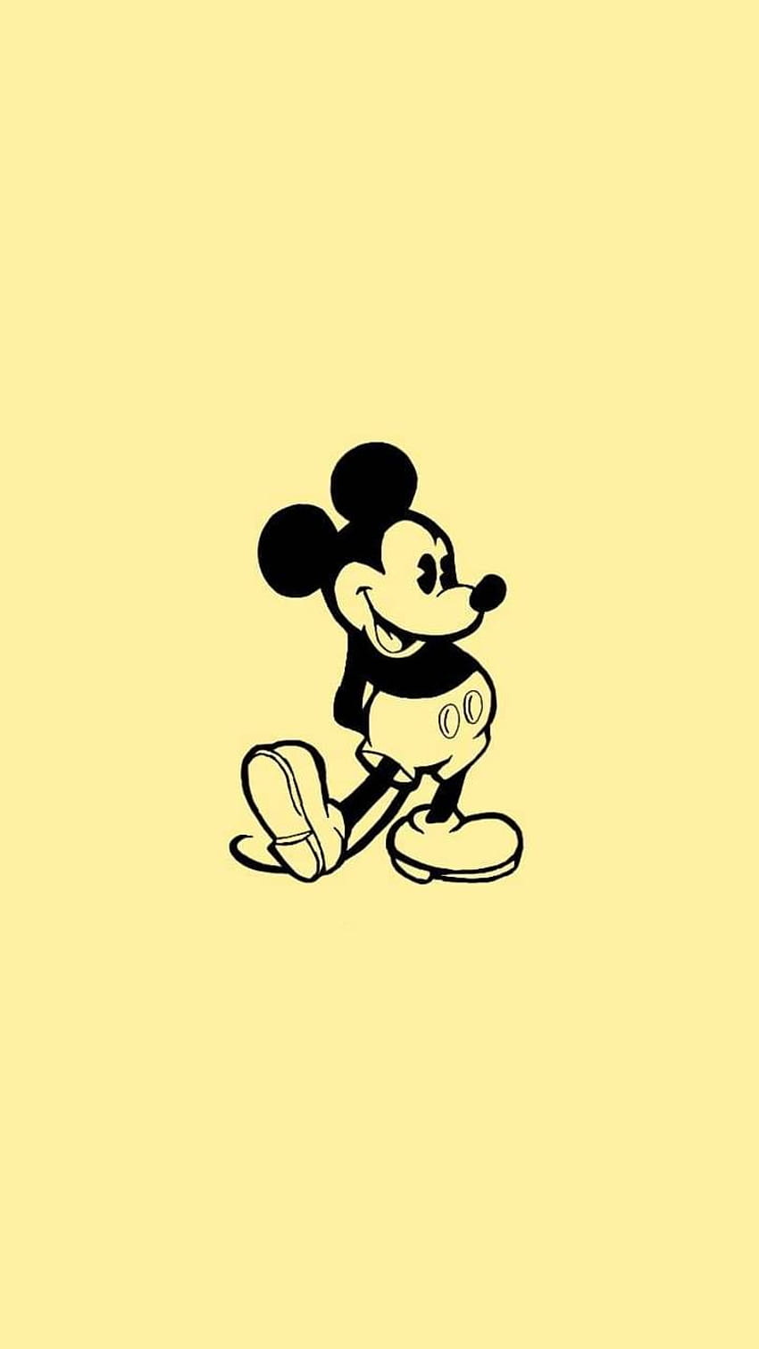 Jaune Mickey, Jaune Citron Fond d'écran de téléphone HD