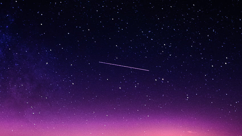 for , laptop. star galaxy night sky mountain purple pink nature space, Pink Solar System HD wallpaper