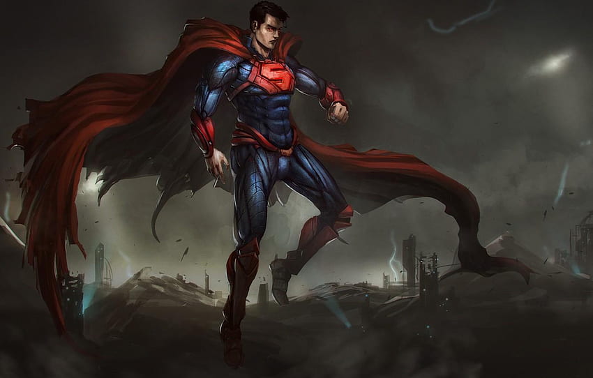 Armatura di Superman kryptoniano, Superman di armatura cosmica Sfondo HD