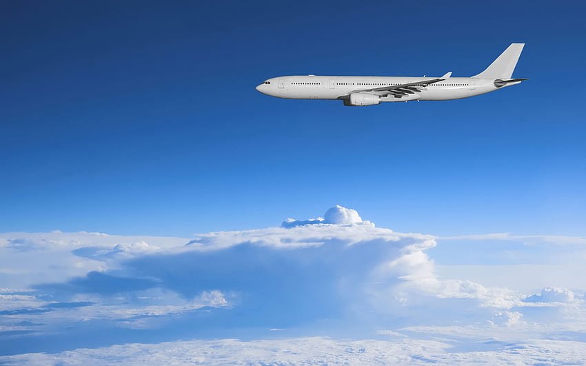 Uçmak!, uçak, uçak, bulutlar, havalı, gökyüzü HD duvar kağıdı