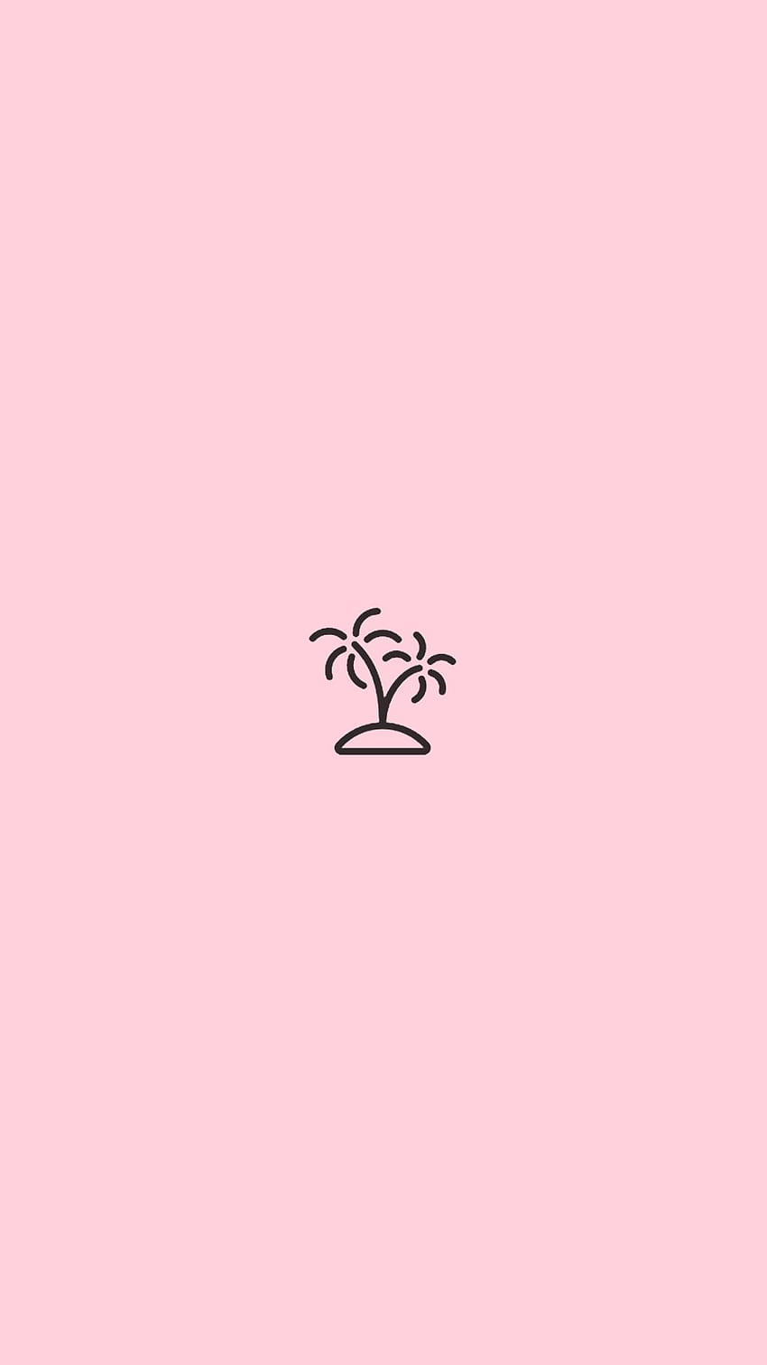 Pause d'été 2019. Instagram rose, icônes de surbrillance Instagram, Simple Pink Fond d'écran de téléphone HD