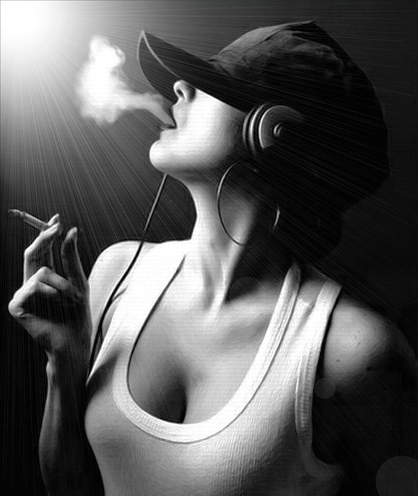Rauchende Mädchen, Rauchmädchen HD-Handy-Hintergrundbild