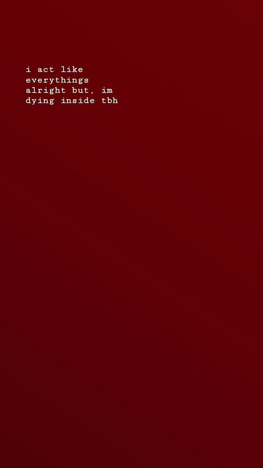 Rote Ästhetik, trauriges ästhetisches Rot HD-Handy-Hintergrundbild