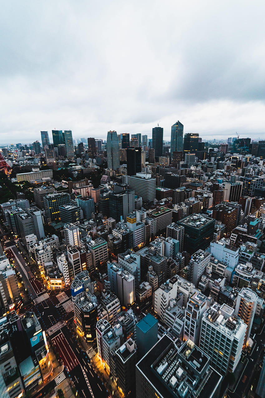 ciudades, arquitectura, ciudad, edificio, vista desde arriba, megapolis, megalópolis, japón, tokio fondo de pantalla del teléfono