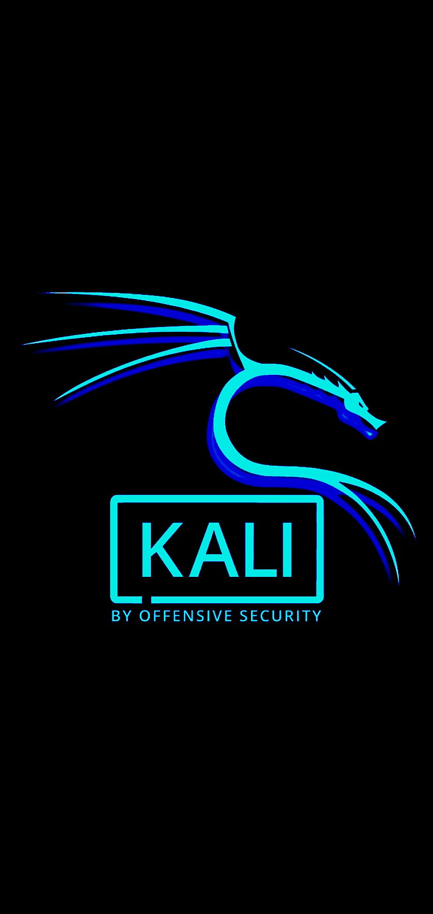 Kali Linux Pale Center, ハッキング, ハッカー, ブルー, ドラゴン, テクノロジー HD電話の壁紙