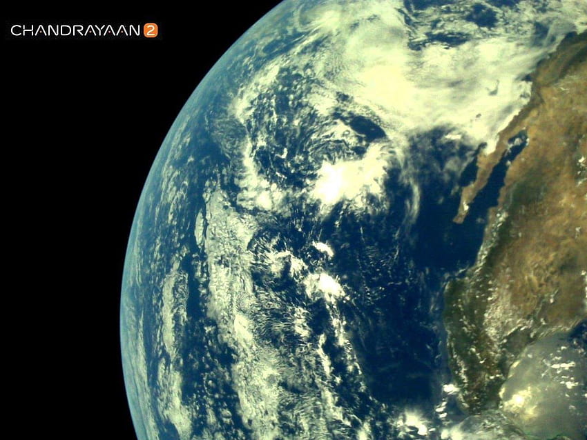 Chandrayaan 2: Isro pubblica il primo set di Earth Sfondo HD
