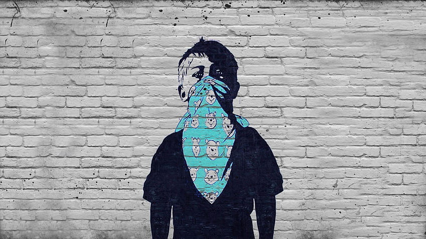 Graffiti-Computer, Hintergrund. . Straßenkunst, Banksy-Graffiti, Straßenkunst-Banksy HD-Hintergrundbild