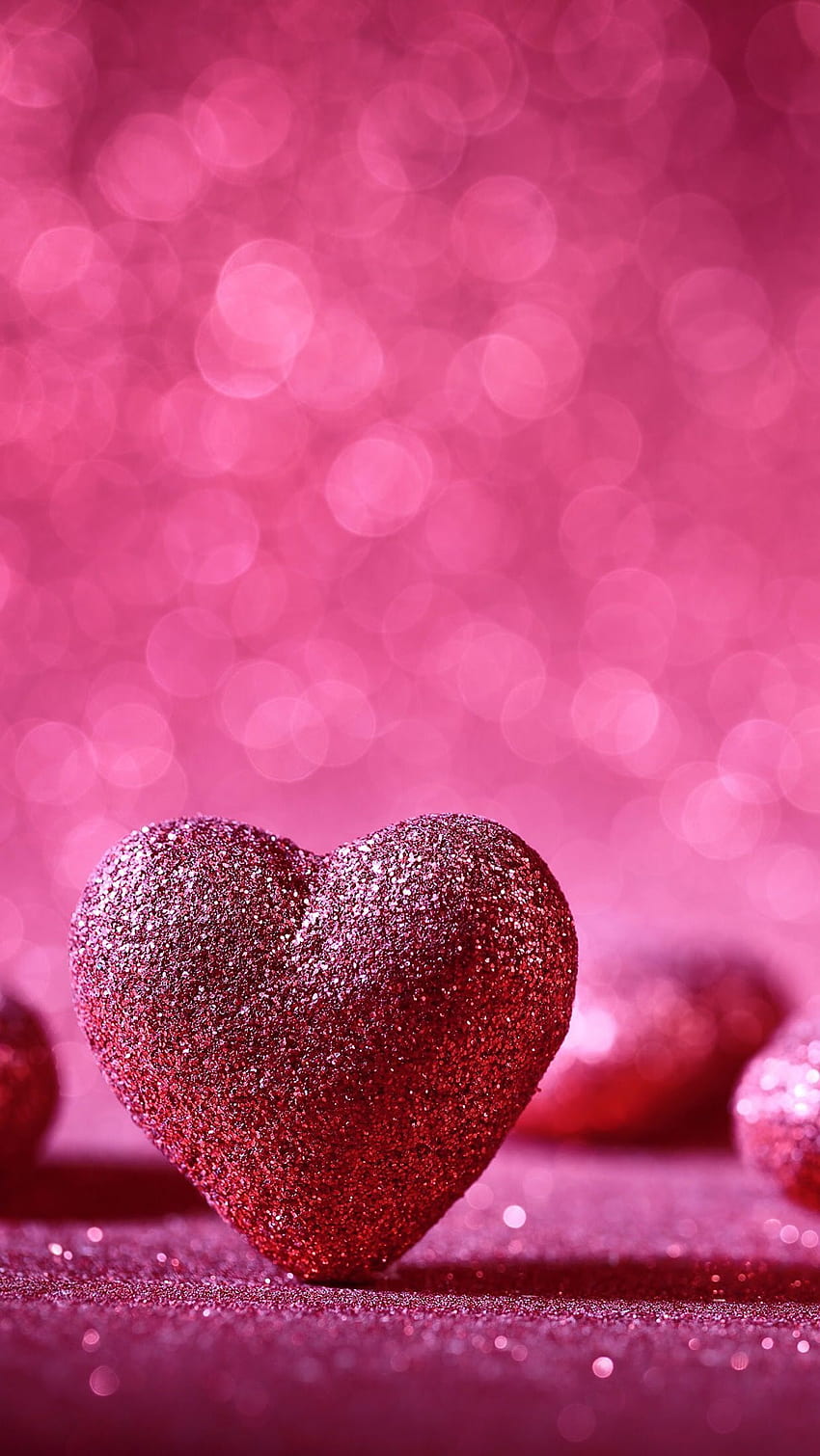 Heart Walpaper, Purple Glitter Hearts HD phone wallpaper | Pxfuel