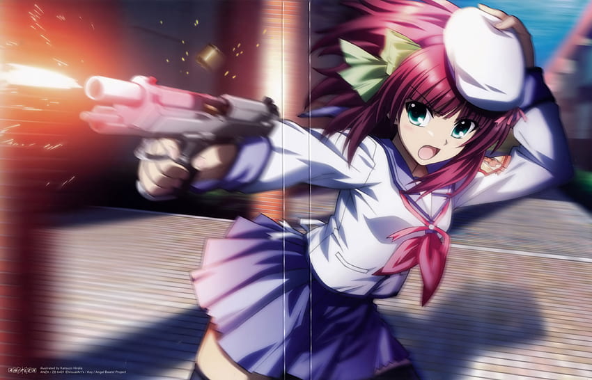 Nakamura Yuri - Angel Beats! Anime Board HD wallpaper