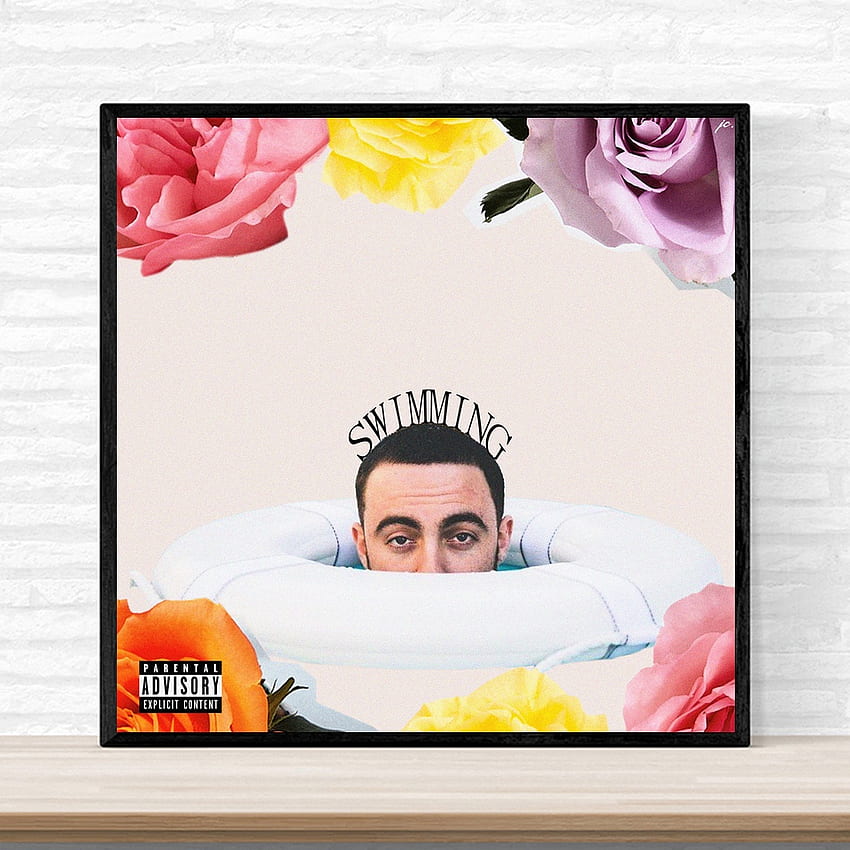 Mac Miller Swimming Music Album Cover Poster Print on Canvas Wall Art Home Decor No Frame. Painting & Calligraphy HD phone wallpaper