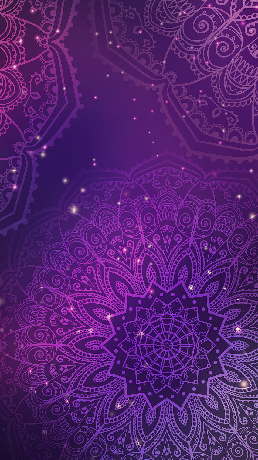Purple mandala. ✳ 2✨ in 2019. Purple HD phone wallpaper