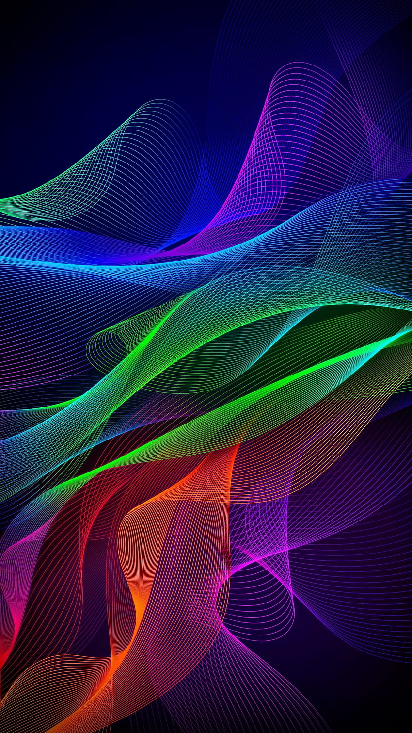 Colorful lines, abstract, Razer Phone, stock HD phone wallpaper