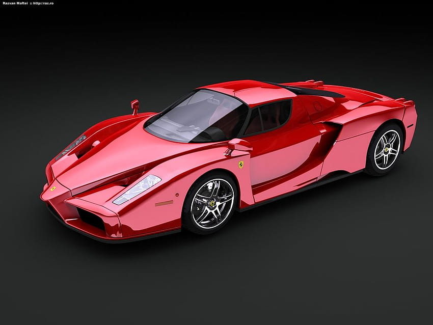 Fahrzeugtechnik: schwarzer Ferrari HD-Hintergrundbild