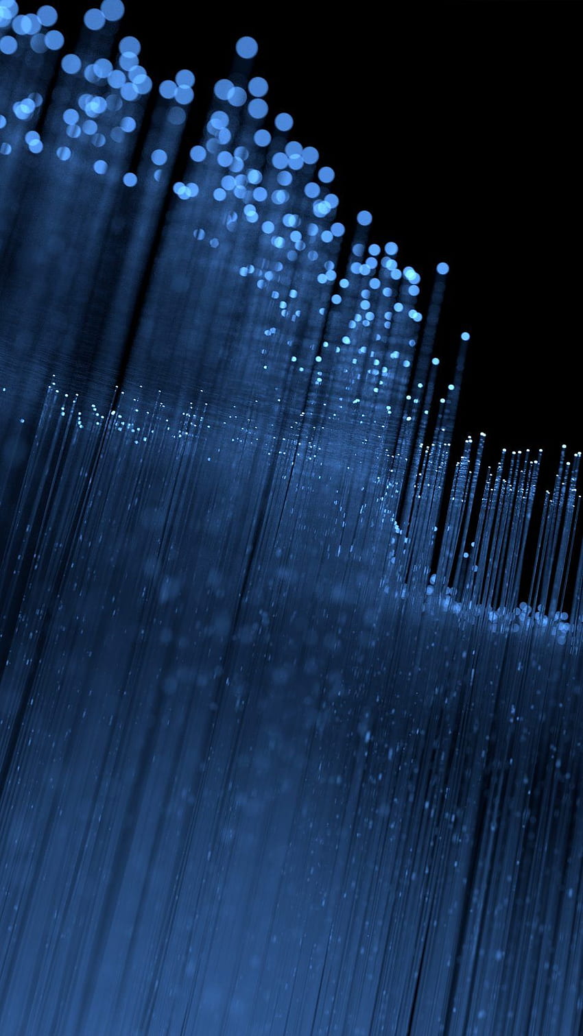 Blue Particles Fedora 28 Stock Pure Ultra HD phone wallpaper