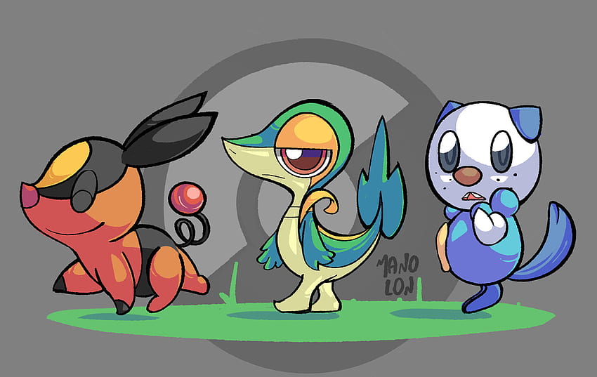 pikachu and unova starters « Pokémon Fanart