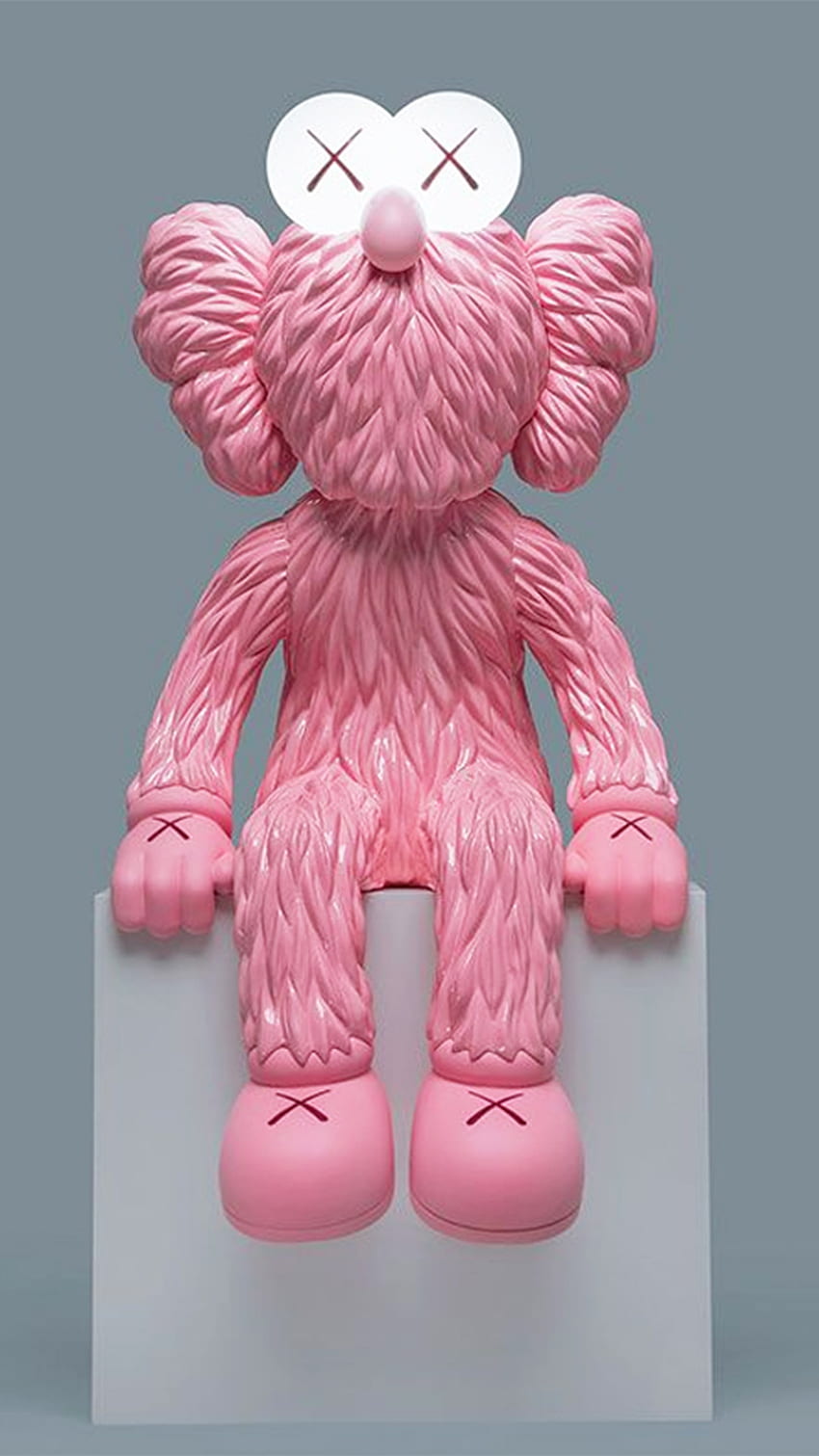 Bearbrick supreme  Pink christmas gifts, Kaws iphone wallpaper