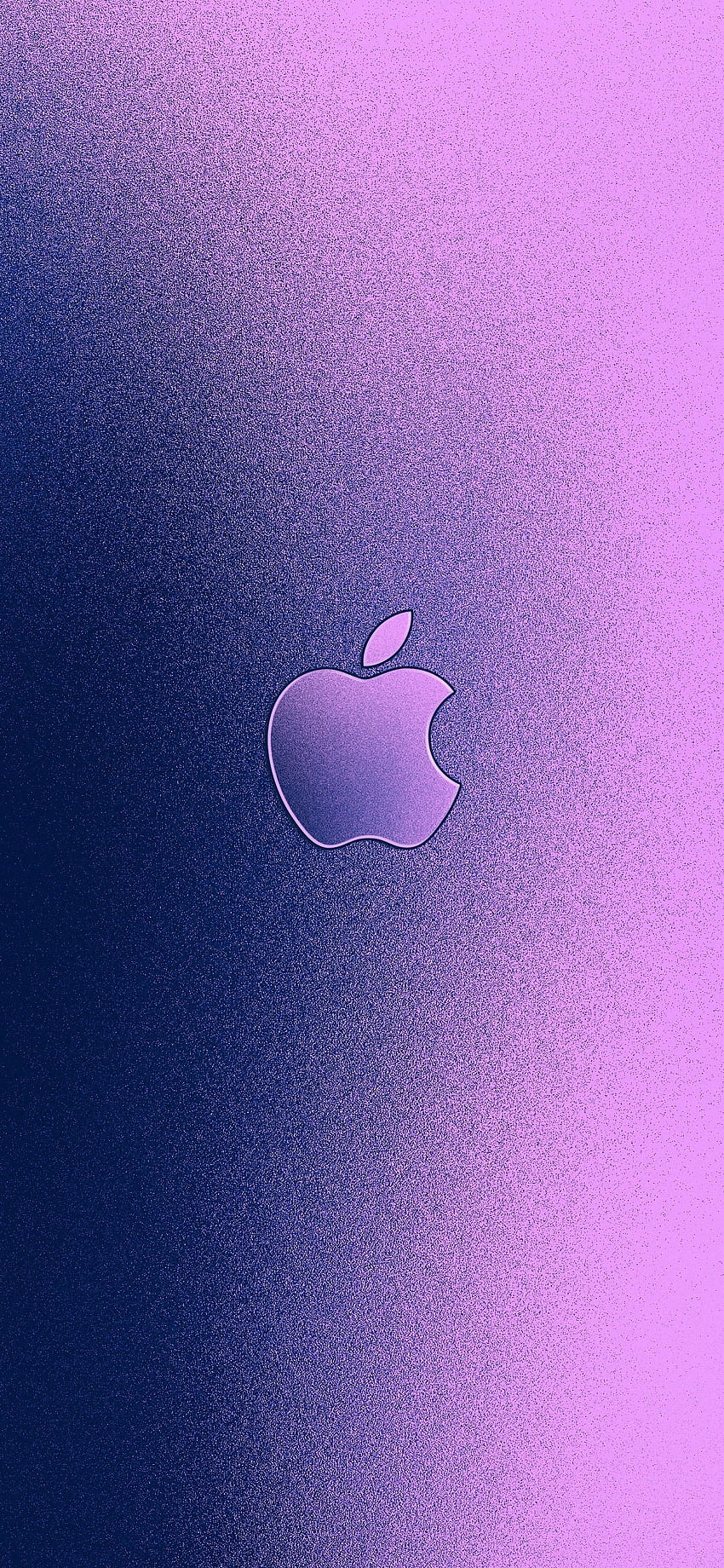 Logotipo Apple de aluminio para iPhone, Apple púrpura fondo de pantalla del teléfono