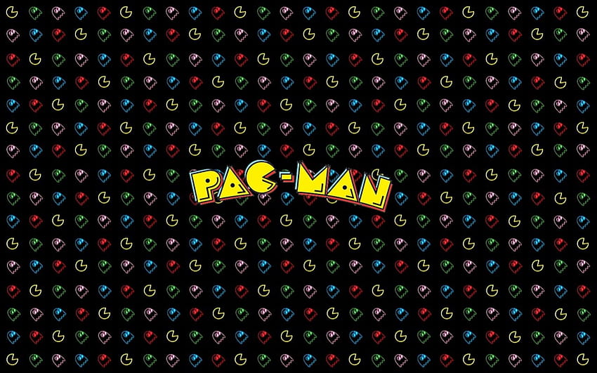 Pac Man Neon, Nintendo, Pac Man, Neon, Retro Tapeta HD
