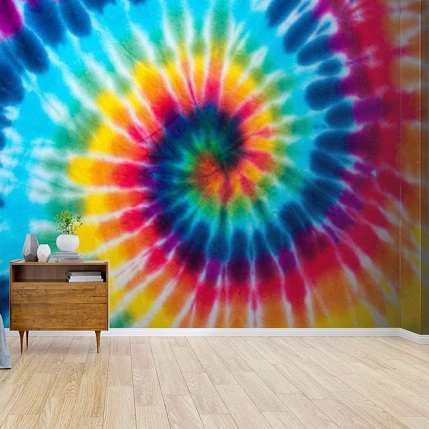 vibrant tie dye green and red stock , royalty Canvas Print Wall Mural Self Adhesive Peel & Stick Home Craft Wall Decal Wall Poster Sticker for Living HD wallpaper