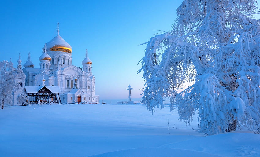 Russland, Winter, Schnee, Ural (Russland) / und mobiler Hintergrund, russischer Winter HD-Hintergrundbild