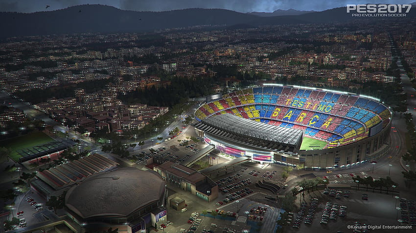 Camp Nou. Stadien. PES 2020 eFootball-Datenbank, Messi Camp Nou HD-Hintergrundbild