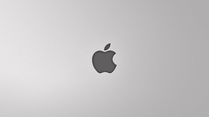 Logotipo da Apple cinza para PC e Mac papel de parede HD