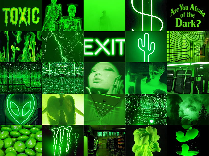 neon green. iphone neon, Glitch , Edgy, Green Toxic HD wallpaper