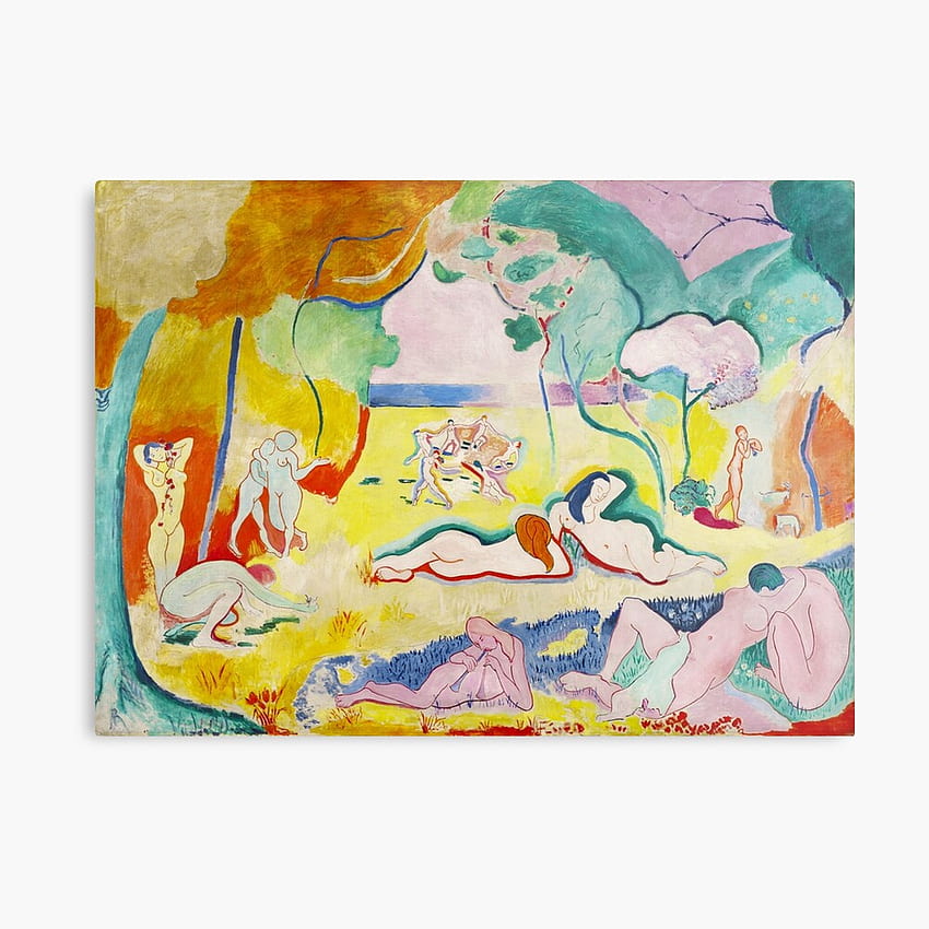 Impression sur toile «Matisse - Le bonheur de vivre (La joie de vivre)», par CarlsArt, Матис Плакат HD тапет за телефон
