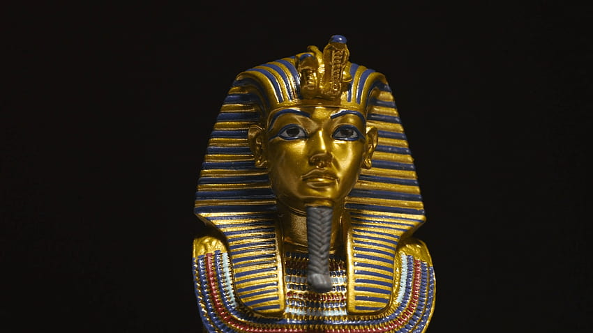 Golden Pharaoh Mask Artifact - Egyptian Archaeology Stock Video HD wallpaper
