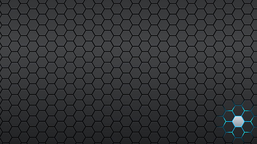 Texturas • de patrón de panal negro y gris abstracto digital • Para ti Lo mejor Para y móvil fondo de pantalla