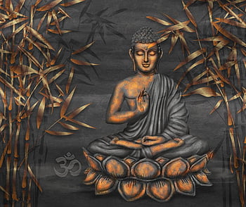 Buy Envouge Vinyl Self Adhesive 3D Lord Buddha Wallpaper 4 x 3 ft online   Looksgudin