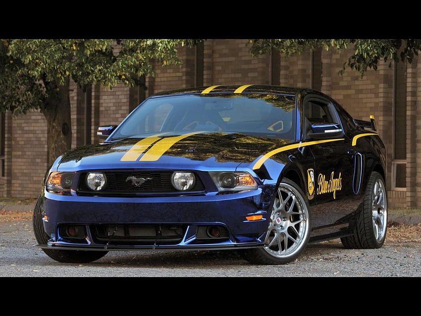 2012 ford mustang GT, blue angels edition, синьо, ford, 2012, mustang, angels, edition, gt HD тапет