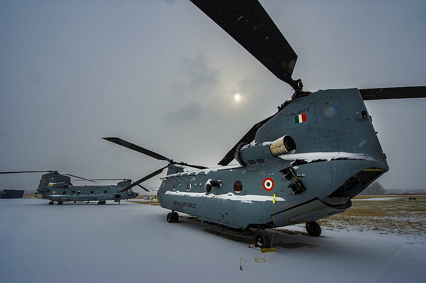 국방 및 외교 정책 - 인도 공군 치누크 HD 월페이퍼