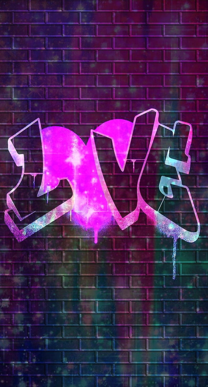 Galaxy Love Graffiti, made by me HD phone wallpaper