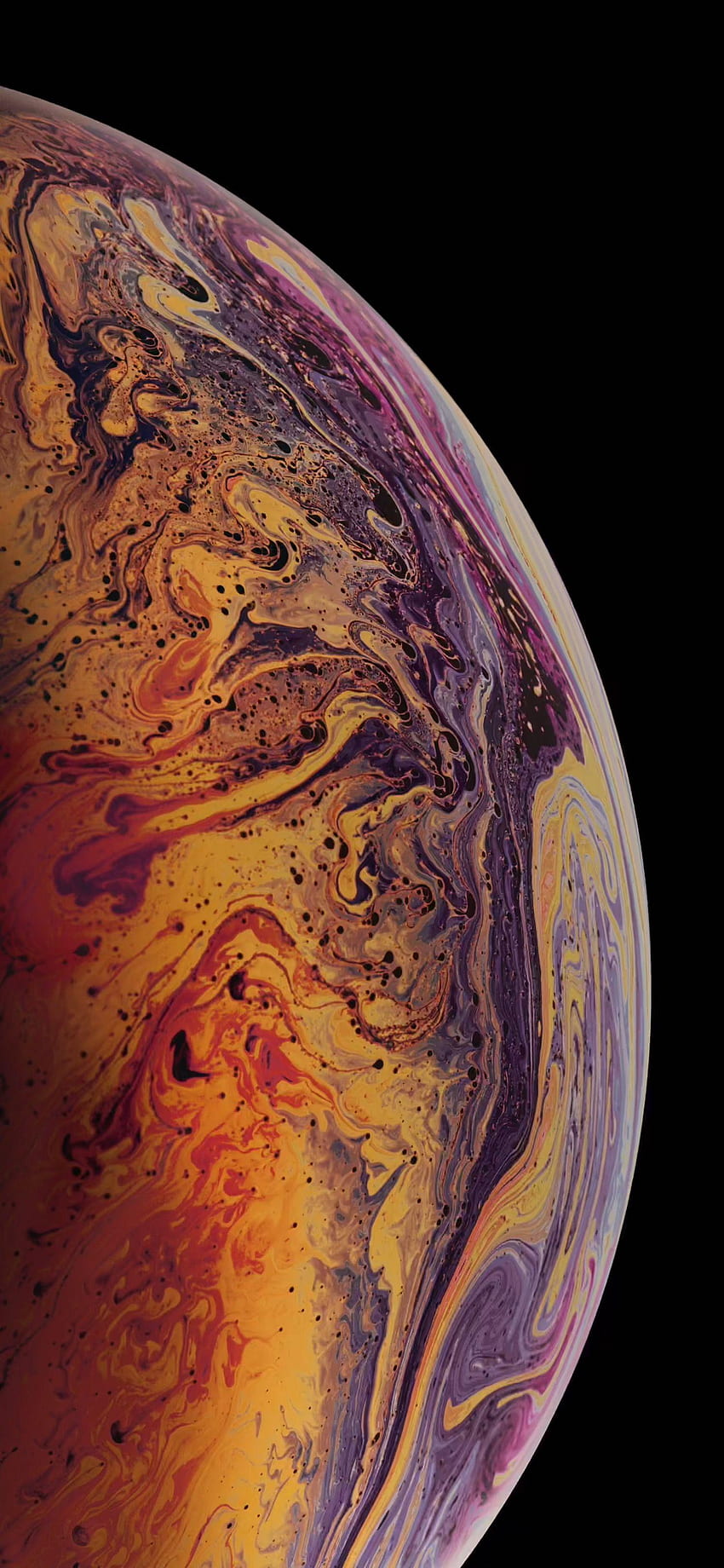 iPhone X Moitié Planète, Moitié Terre Fond d'écran de téléphone HD
