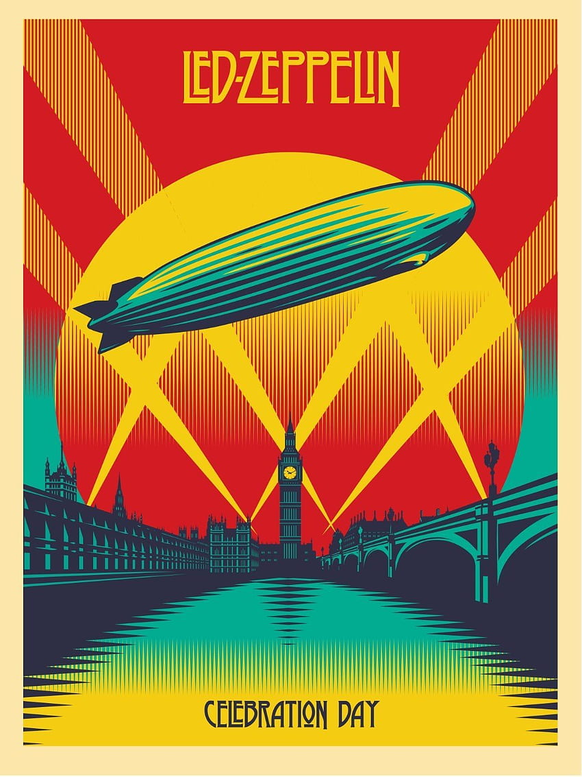 Tallenge Music Collection - Music Poster - Led Zeppelin - Celebration Day Poster - Large Art Prints by Sam Mitchell. Buy Posters, Frames, Canvas & Digital Art Prints. Small, Compact, Medium and Large Variants HD phone wallpaper