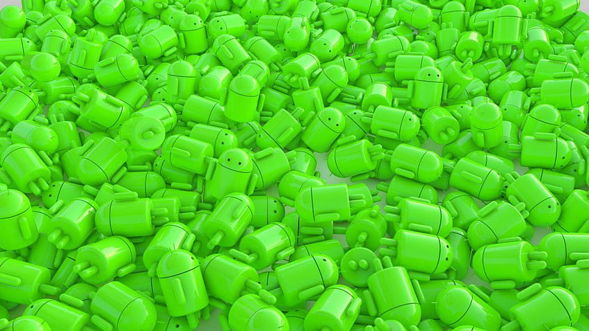 Zielony robot, fajny robot z Androidem Tapeta HD