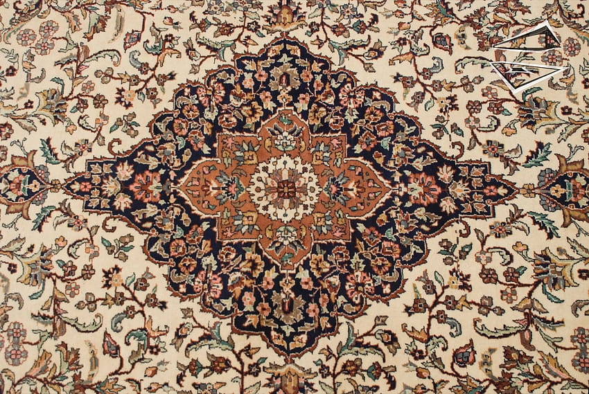 Fantastico tappeto lampadario blu acqua modello persiano orientale Sfondo HD