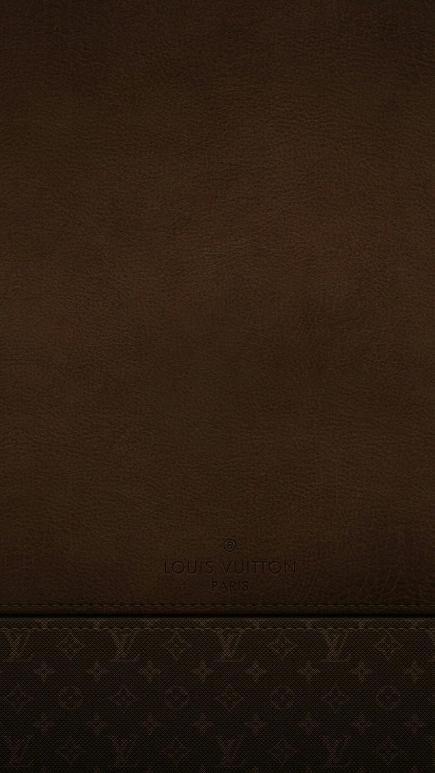 Brązowa skóra Louis Vuitton Tapeta na telefon HD