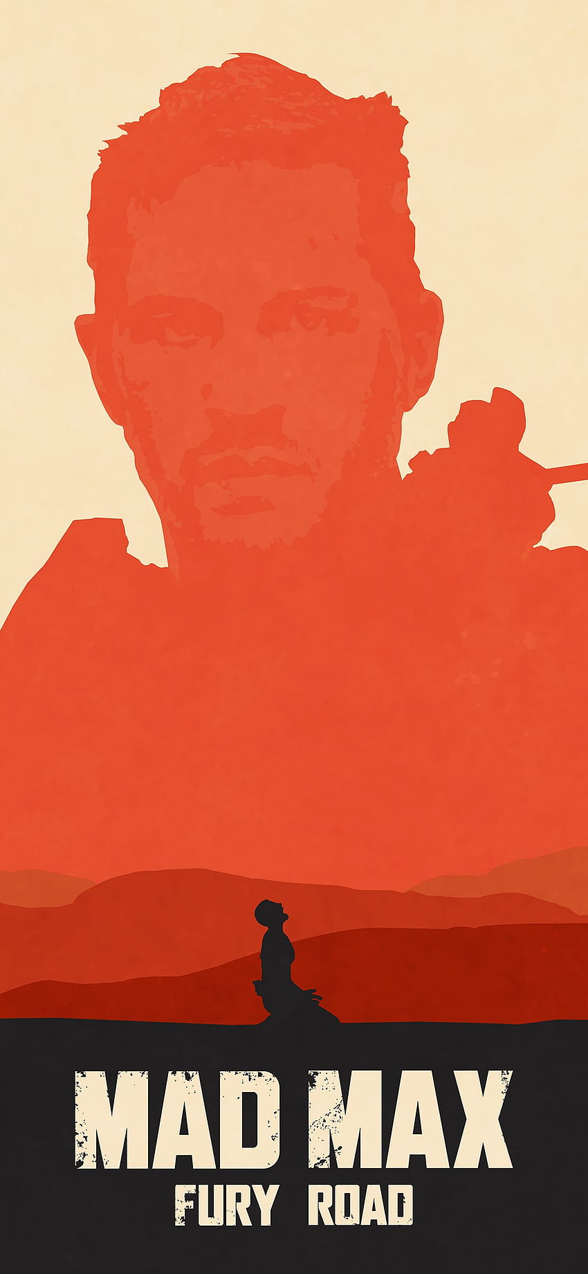 iPhone X. Mad Max Fury Road Poster Film Kunst Illustration HD-Handy-Hintergrundbild