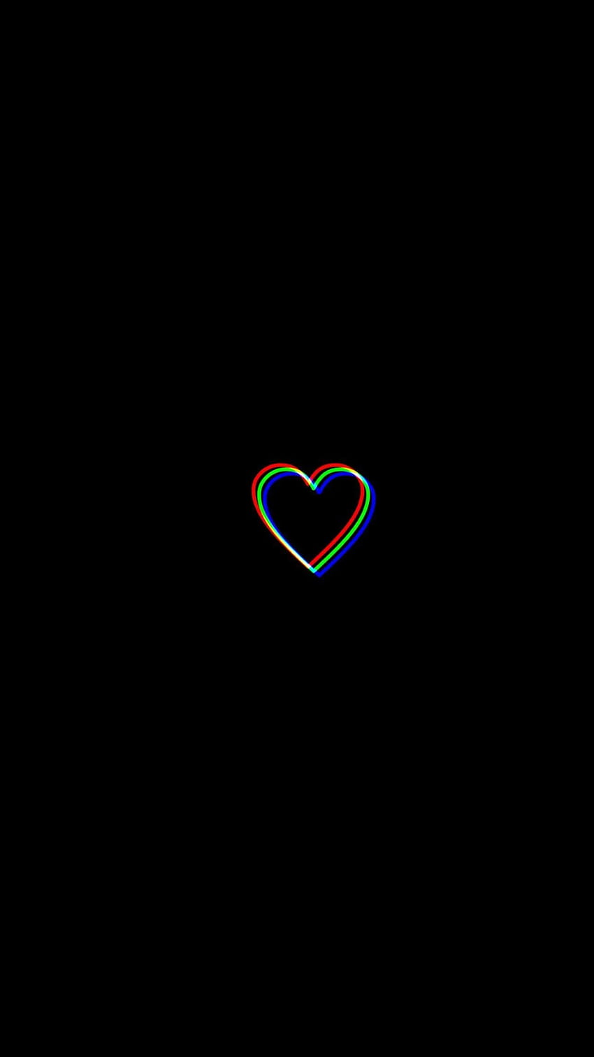 Hand made heart sign on black background HD wallpaper download