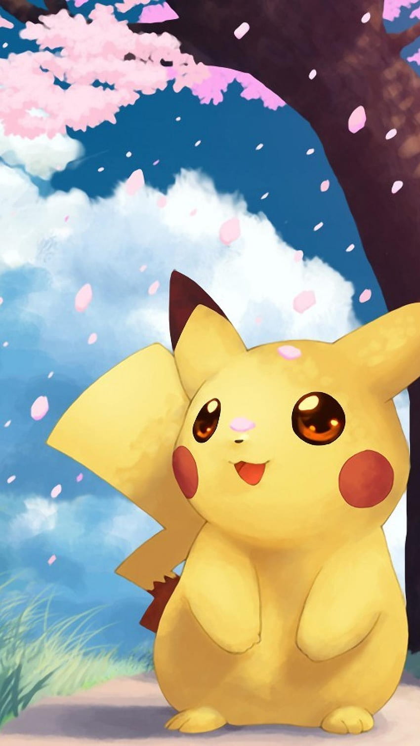 Pokemon iPhone, uroczy Pikachu Tapeta na telefon HD