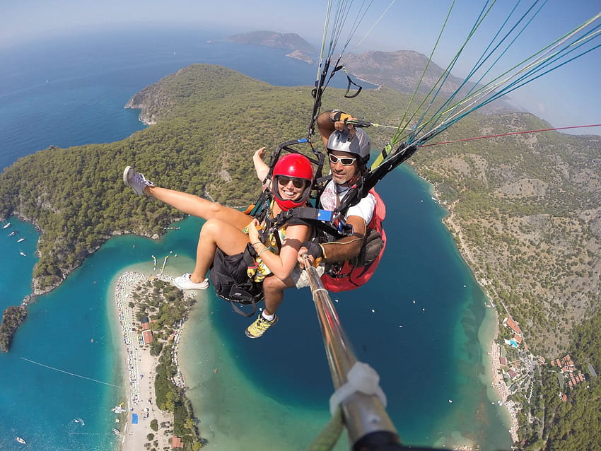 Besuchen Sie Fethiye Ölüdeniz Paragliding Fethiye. Reise. Hangout im Urlaub HD-Hintergrundbild